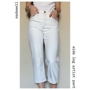 Madewell White Wide Leg Jeans - 4